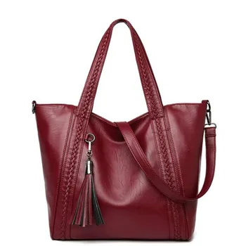 

Luxury Vintage Leather Bag Women Handbag Famous Brand Ladies tote Crossbody Bags For Women 2020 Fashion Big Shoulder Bags Female