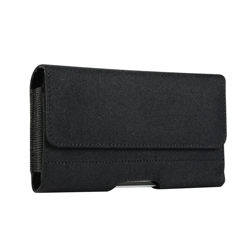 Casual Phone Pouch with Belt Clip Holster – Oxford Cloth Flip Cover