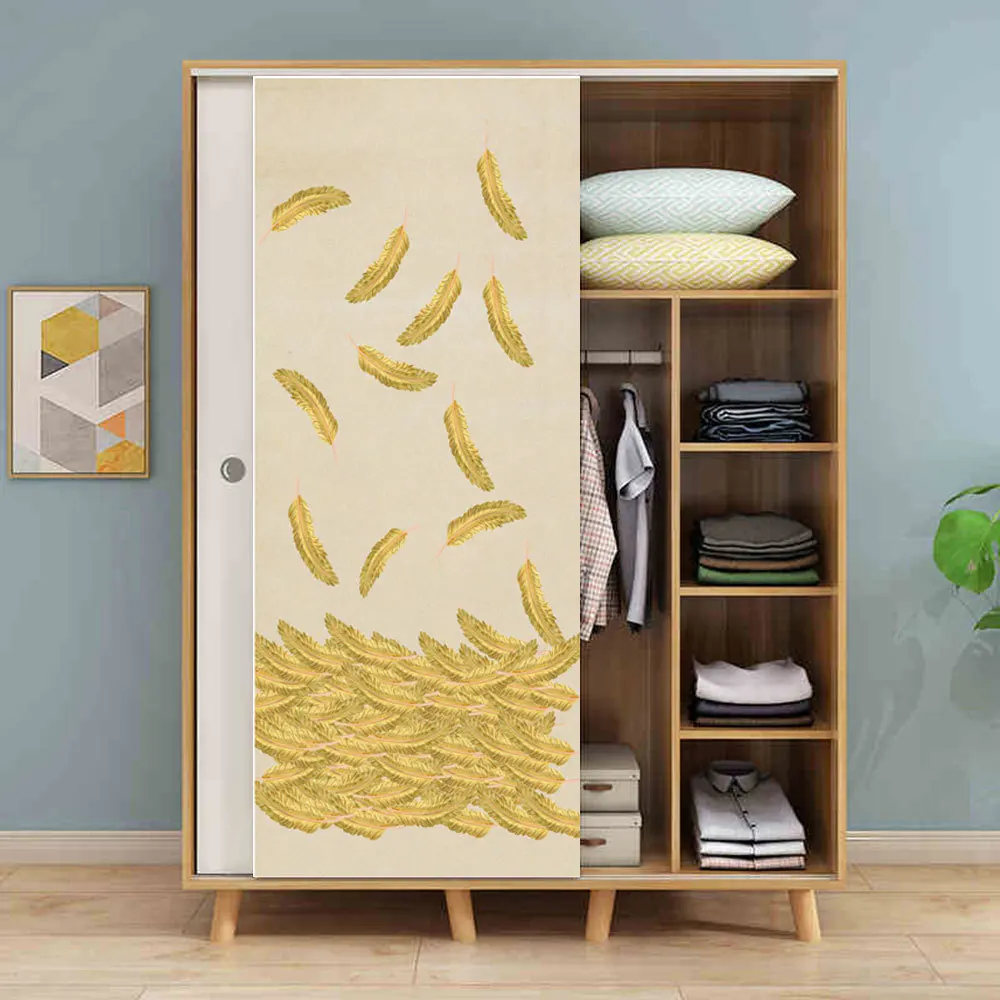 Dropship MT107 New Door Affixed Wardrobe Refurbished Refrigerator Affixed Door Sticker Waterproof Sticker Removable Sticke