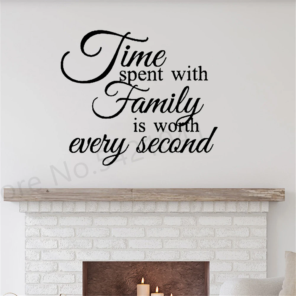 Time Spent With Family Wall Quote Decal Family Love Quotes