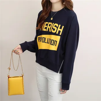 

Women Sweatshirt Casual Letter Printed Hoodies Sexy Clothes Pullover Harajuku Long Sleeve Elegant Tops
