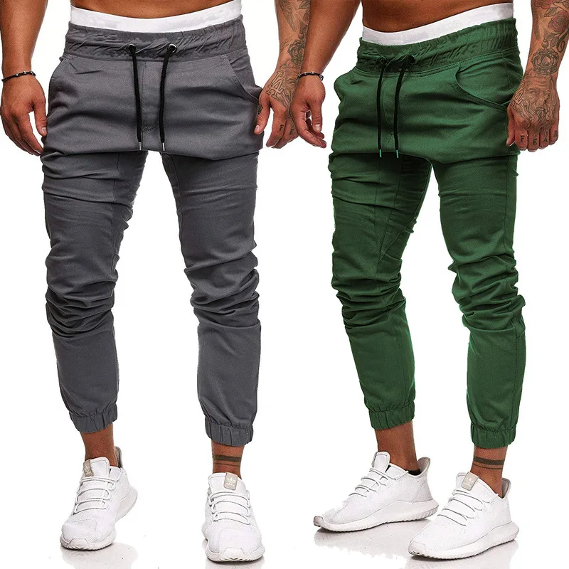 

Large Size 2019 Men's Trousers with Drawstring Elastic Sports Baggy Pants Open-seat Pants Athletic Pants