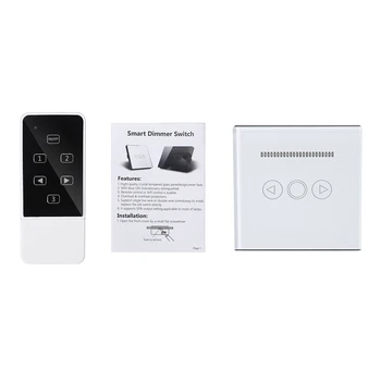 

EU 500W Touch Dimmer Switch Wireless Remote control Smart Home 433Mhz RF Light Dimmer Switch Switch 220V for LED lamp Crystal