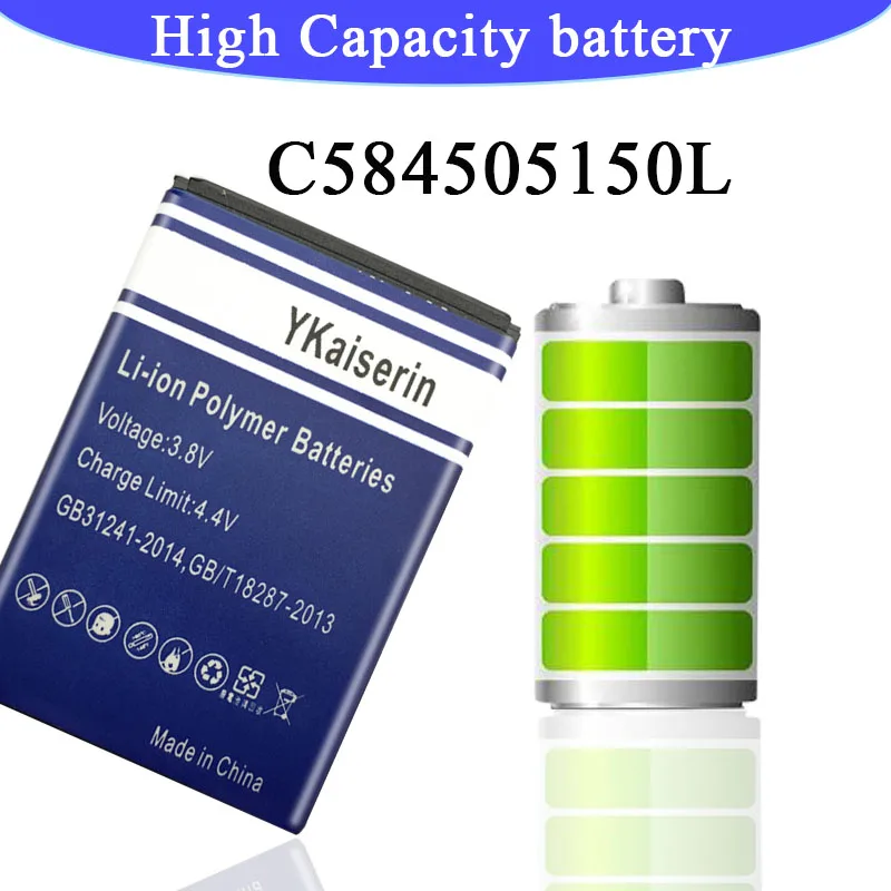 Литий-полимерный аккумулятор C584505150L для BLU батарея полная 2900mAh для Mobiistar Smart Mobile Phone++ номер отслеживания