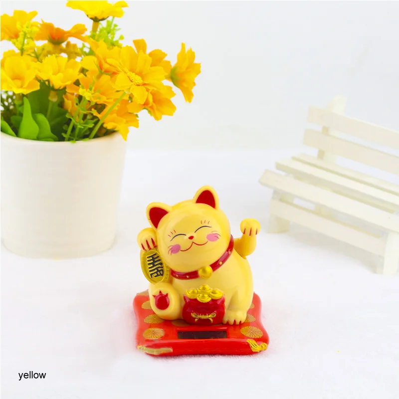 1Pcs Birthday Gift Checkout Counter Decor Japanese/Chinese Style Wealth Shaking Hands Lucky Cat Waving Cat Oranment