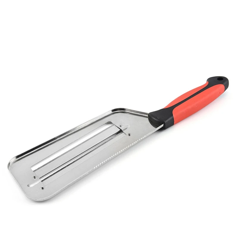 

2Pcs Vegetable Slicer Double 2 Slice Blade Slicing Knife Fish Scale Cleaner Knives Cabbage Cucumber Carrot Onion Slicer Peeler