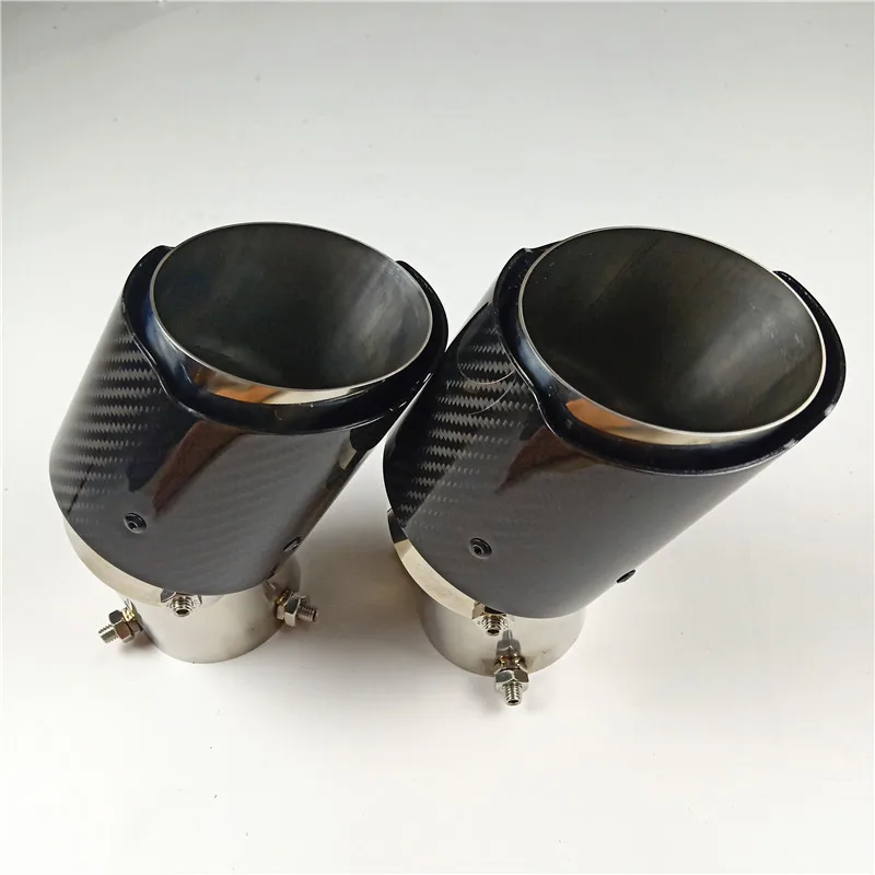 1 шт. Akrapovic автомобильные выхлопные системы глянцевый задний диффузор из карбона глушитель наконечник хвостового конца Универсальный нержавеющая сталь