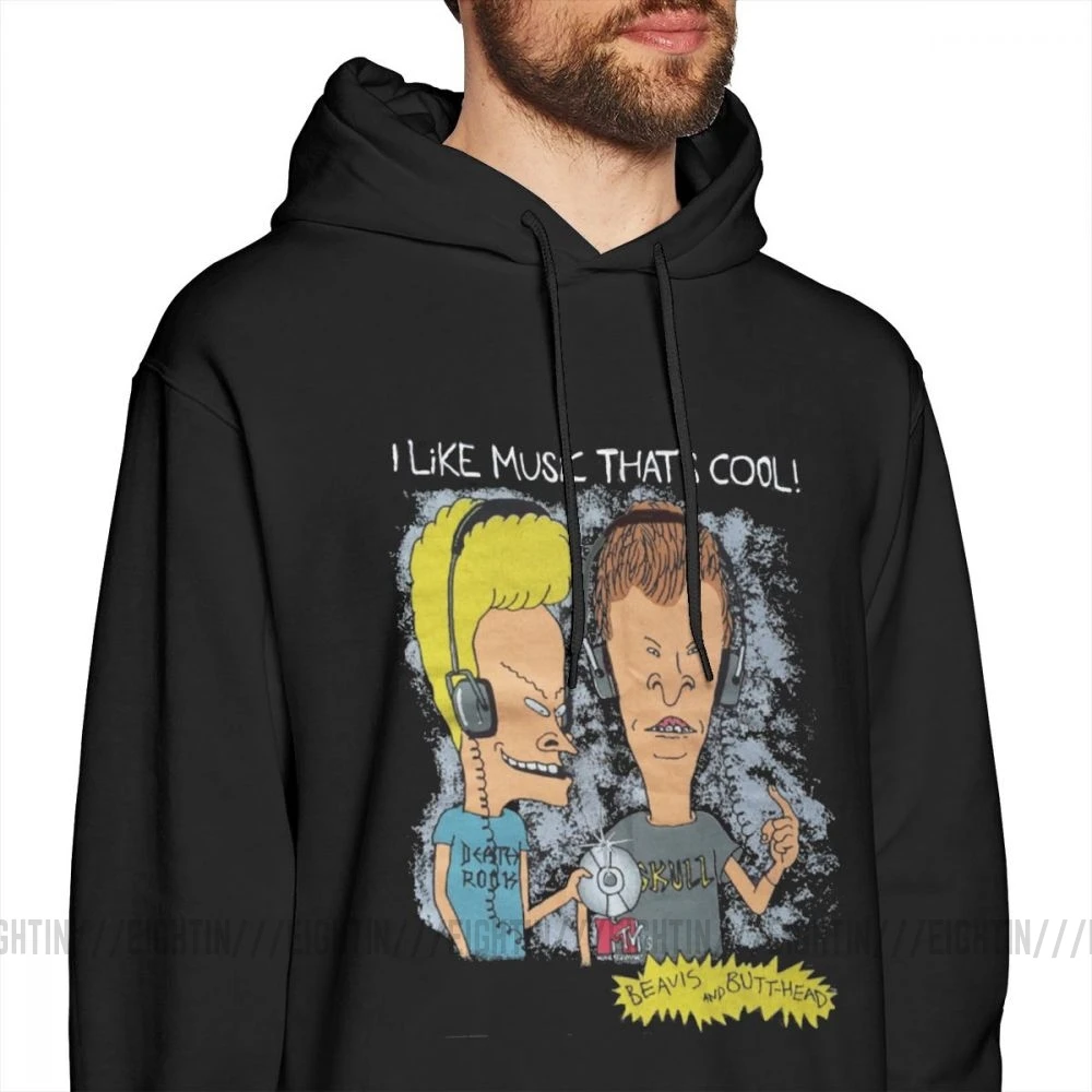 Мужская толстовка Beavis And Butthead из хлопка, Крутая толстовка с капюшоном