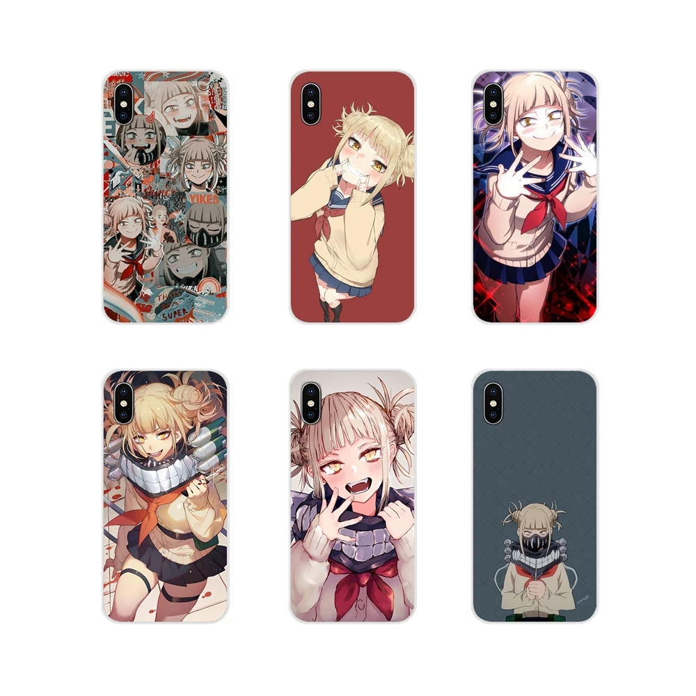 Чехлы для сотовых телефонов Apple iPhone X XR XS 11 12pro MAX 4S 5C SE 2020 6S 7 8 Plus ipod 5 6 Crazy Anime Girl Toga Himiko