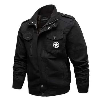 

Mens Bomber Jackets Casual Military Jacket Autumn Winter Mens Jackets Cotton Cargo Jackets Men Plus Size Mens Jackets and Coats