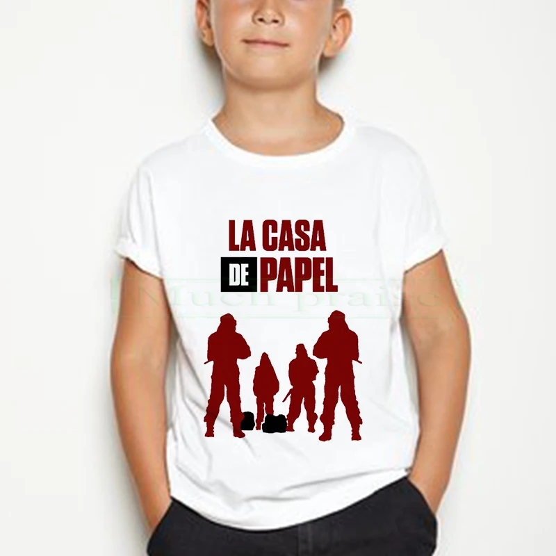 

The House of Paper t shirt Money Heist girl La Casa De Papel tshirt funny top tee fashion new clothes t-shirt BOY summer