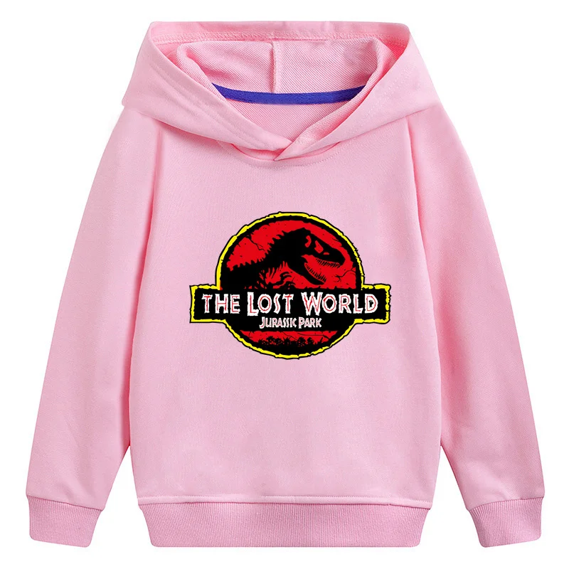 Jurassic Park/World Dinosaur Kids Hooded Hoodies Girls Clothes Casual Cool Children Sweatshirts Baby Pullover Tops,KMT5443 new children's hoodies Hoodies & Sweatshirts