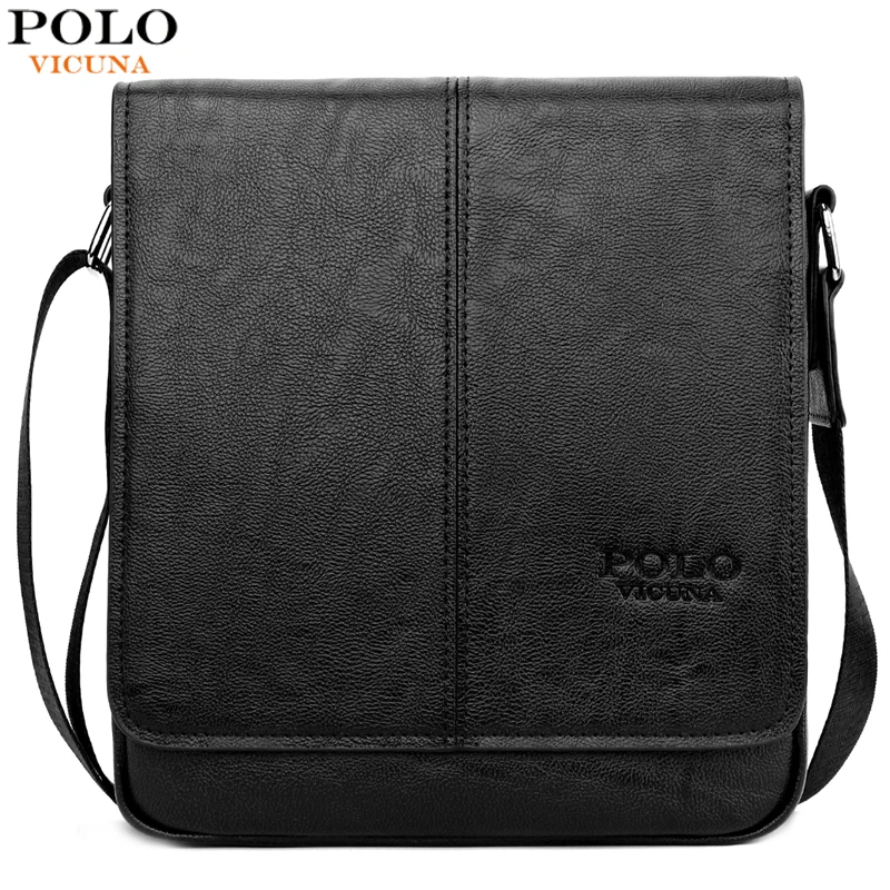 VICUNA POLO Famous Brand font b Men b font Messenger font b Bag b font Casual