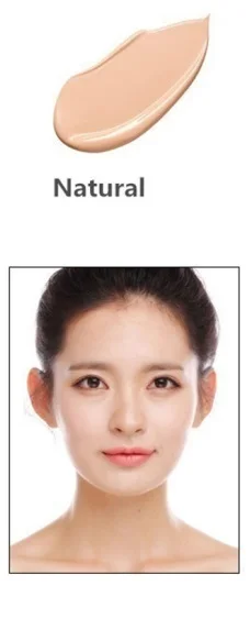 Natural Color Основание делает обувь на шнуровке в Корейском стиле тампон для макияжной основы BB крем продолжительного действия увлажняющий отбеливающий крем для лица CC крема матовое покрытие изоляции для косметики - Цвет: Natural Color