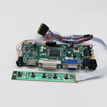 

HDMI/DVI/VGA LED LCD Controller board Kit DIY for B133XW01 BT140GW03-V2 LP140WH1-TLE1 B140XTN06.1 1366X768 13.3"14" panel screen