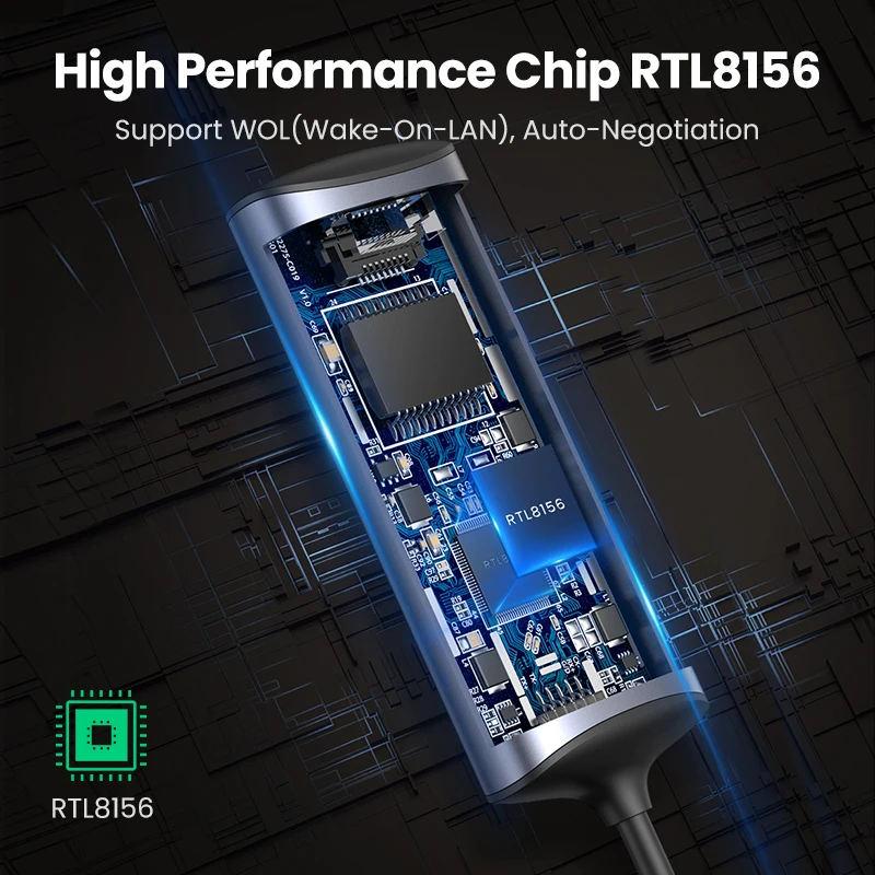 Ugreen 2500Mbps USB C Ethernet Adapter 2.5 Gigabit Type C to Lan RJ45 Network Card for MacBook iPad Pro USB-C Ethernet