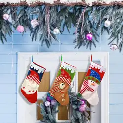 Рождественские чулки в стиле Клауса снеговика Декор креативная Подарочная сумка Конфет Украшение для домашнего праздника аксессуары