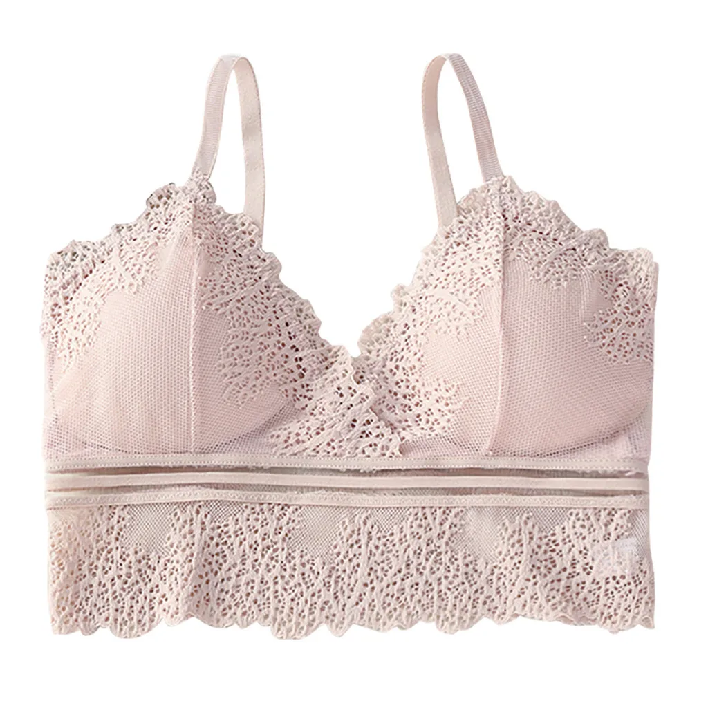 Бюстгальтер женский Bralette нижнее белье однотонные бюстгальтеры для женщин Лето глубокий v-образный вырез сексуальный кружевной без бретелек невидимый бюстгальтер soutien gorge femme