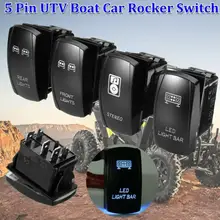 Novo 4 pçs led barra de luz rocker switches para utv polaris rzr 4 xp 900 1000 gato ártico led rocker switch com ferramentas leves