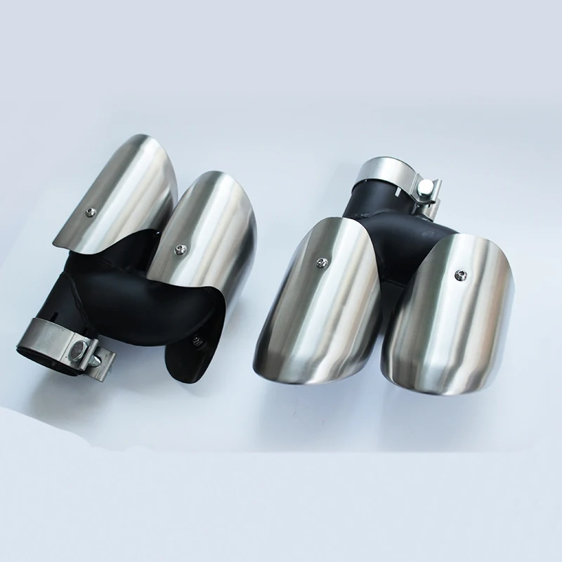09-13 paramela For 17-18 Porsche paramela GTS Exhaust head Four row blowhole tail throat stainless steel exhaust pipe tail throat - Color: 09-13 paramela
