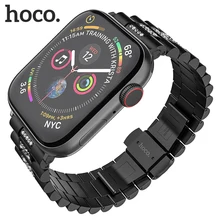 Беспроводное зарядное устройство HOCO Алмаз ремешок для наручных часов Apple Watch серии 1 2 3 4 Нержавеющая сталь металлическая бабочка туфли с ремешком и пряжкой ремешок для iwatch 42/44 мм/38/40 мм