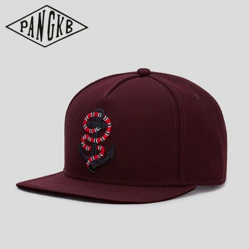 Snapback-Hat Anchored-Cap Sun-Baseball-Cap Hip-Hop-Headwear PANGKB Brand Adult Casual