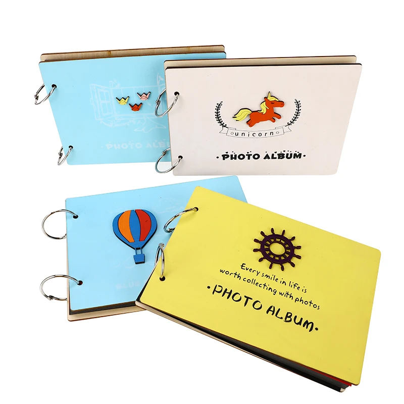 8 дюймов деревянный чехол Сделай Сам разветвленный лист наклеенный фотоальбом