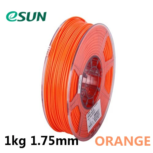 ESUN 1 кг 1,75 мм Высокое качество ABS/ABS+ ABS PRO 3d Принтер Нити ABS/ABS плюс катушка Многоцветный 3d Принтер Нити из России - Цвет: ABS PLUS 1kg ORANGE