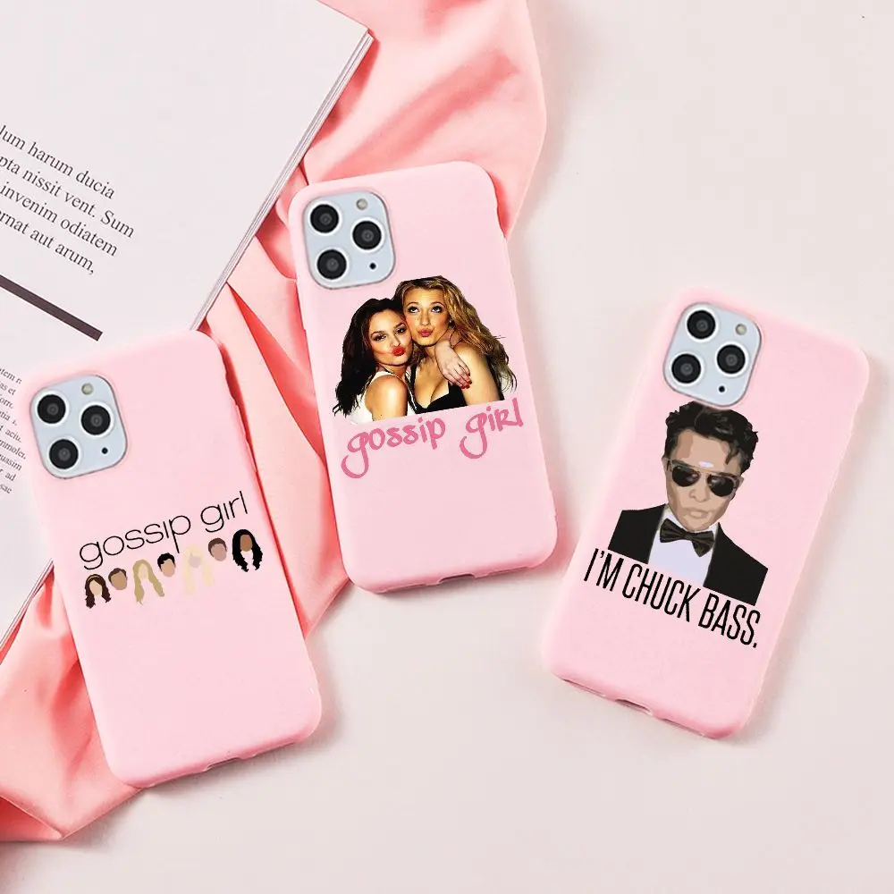Модный розовый чехол XOXO для телефона с изображением милой Сплетницы iPhone 11 12 13 Mini