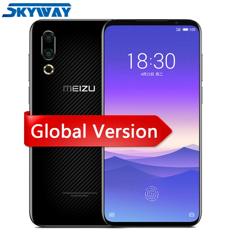 Meizu 16 s, 4G, LTE, 6 ГБ, 128 ГБ, Восьмиядерный процессор Snapdragon 855, 6,2 дюймов, 2232x1080 p, 48 МП, 20 МП, двойная тыловая камера, быстрое зарядное устройство, NFC