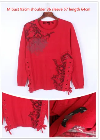 Весна и осень Испании модный Печатный Женский вязаный цветной свитер - Цвет: 27