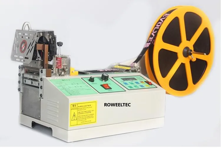 

Automatic Hot and Cold Cloth Belt Cutting Machine,Masks Cloth Ear Band,Webbing Protective Goggles Elastic Belt Cutting 988T