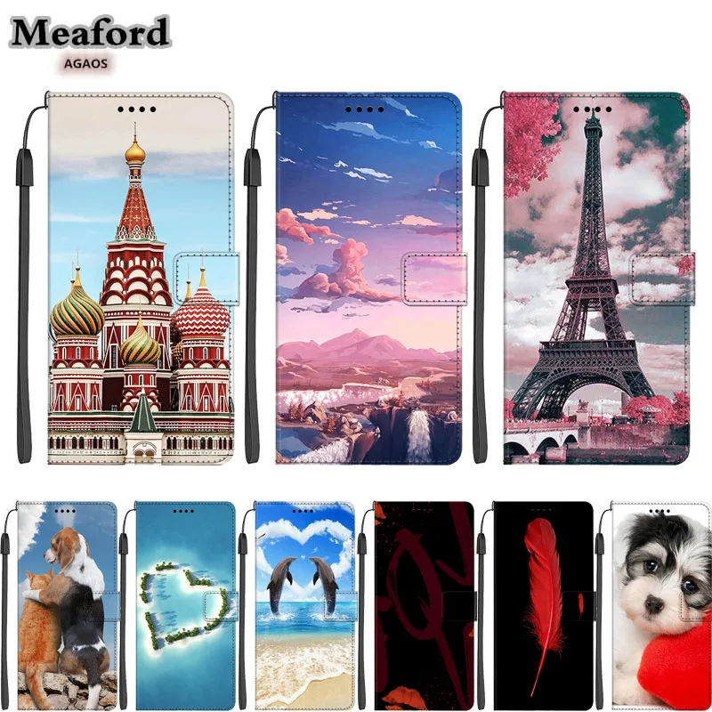 Luxury Flip Case For Xiaomi Redmi Note 8T 8Pro 9Pro Phone 9s Shockproof Cute Cover Wallet Coque | Мобильные телефоны и