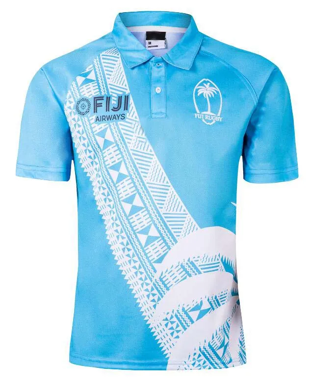 FIJI 7s Регби Джерси домашние Майки размер JERSEYS - Цвет: Черный