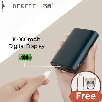 

Maoxin micro type c mini powerbank 10000mAh cute portable powerbank digital display power bank for samsung phone accessories