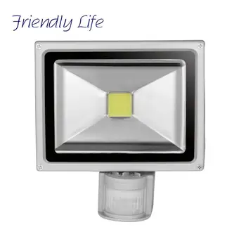 

1pcs 10W LedPIR Motion Sensor Schijnwerper COB Flood Lights AC85-265V Outdoor Induction Sense Reflector Lamp Porch Light