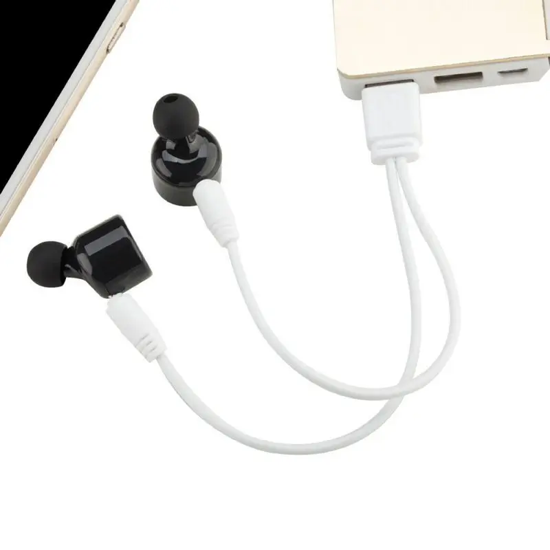 Мини размер Bluetooth наушники в ухо шумоподавление громкой связи беспроводные наушники популярные наушники 5VV