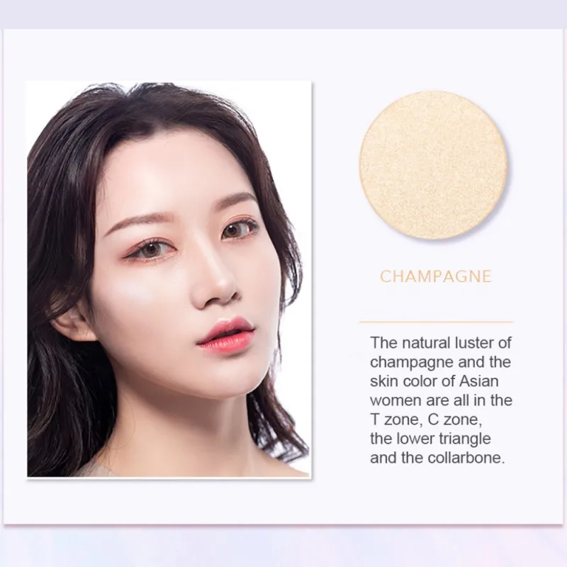 Facial Highlight Foundation 3-color Face Makeup Cream Brighten Skin Color Cover Blemishes Facial Makeup Palette