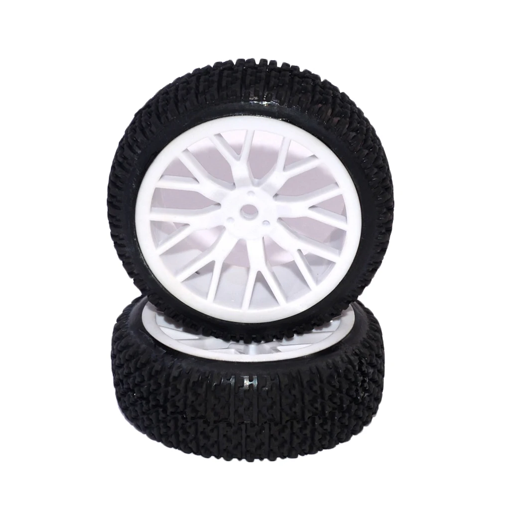 2Pc 1/16 Tire  Car Tires Buggy Tyre Wheel For RC HPI HSP  Wltoy