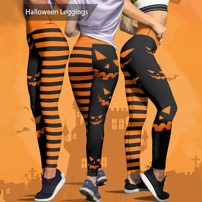 Leggings tête de citrouille d'halloween pour adulte, pantalon de fête de  carnaval, vêtements de sport, 4 couleurs, impression 3D | AliExpress