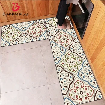 

Bubble Kiss Nordic Printed Kitchen Mat Absorption Dirty-proof Long Hallway Doormat Floor Mat Non-slip Water Bathroom Decor Mat