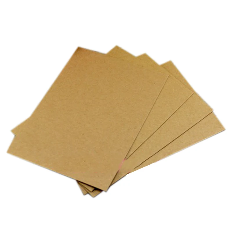  20PCS Blank Greeting Card Kraft Paper Postcard Vintage Blank Postcards DIY Hand Painted Gift Card W