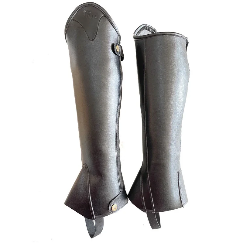 Equestrian Leggings Microfiber PU Durable Equestrian Boots Cover Riding Protectors Adults Children Paarden Equitation Equipement 3