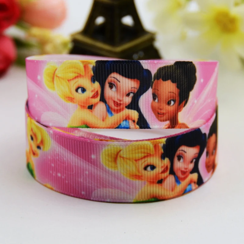22 мм 25 мм 38 мм 75 мм Ruban Tinker Bell вечерние ленты для украшения 10 ярдов Mul110 - Цвет: X 00706
