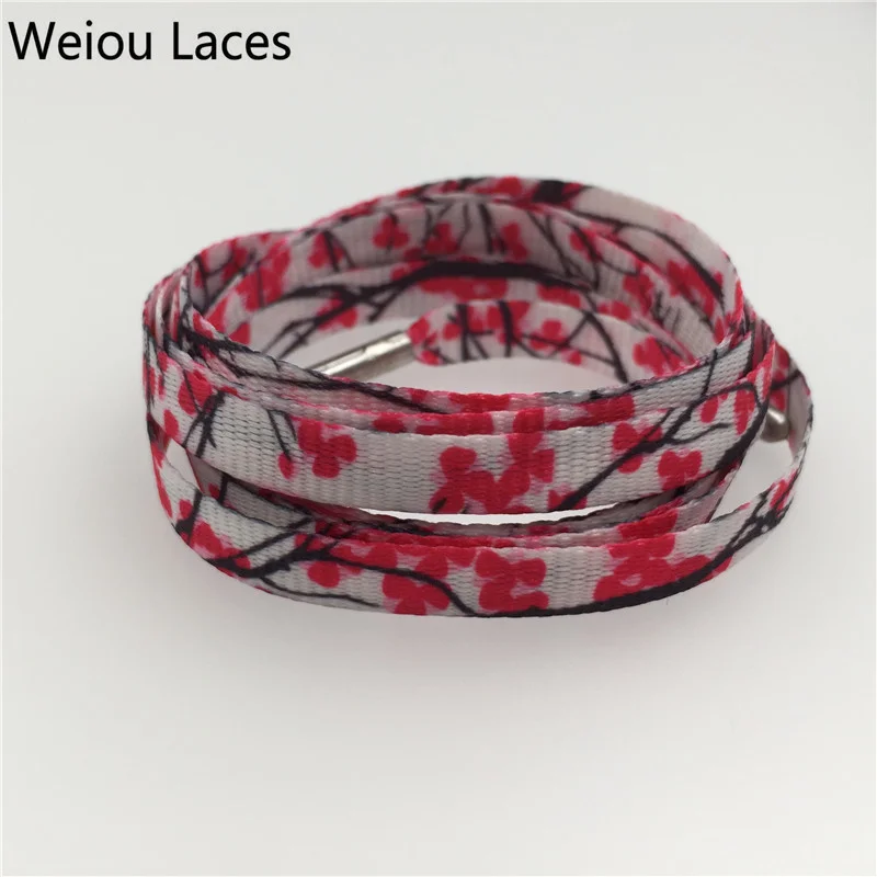 Weiou hot Shoestring Tops Silk Screen Printing Flat Print Shoelaces For Dress Shoes Personalized Replacement Shoelaces 60-180cm