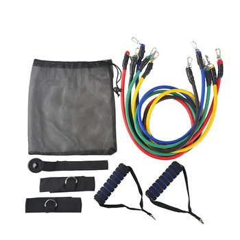 

11pcs/set Latex Resistance Bands Yoga Tubes Crossfit Body Training Exercise Pull Rope Rubber Expander Elastic Bands Fitness