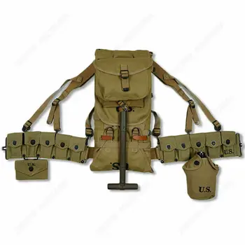 

WORLD WAR II WW2 US ARMY SOLDIER GEAR MILITARY 1942 M1928 FIELD HAVERSACK FULL SET HIGH QUALITY MILITARY EQUIPMENT COLLECTION