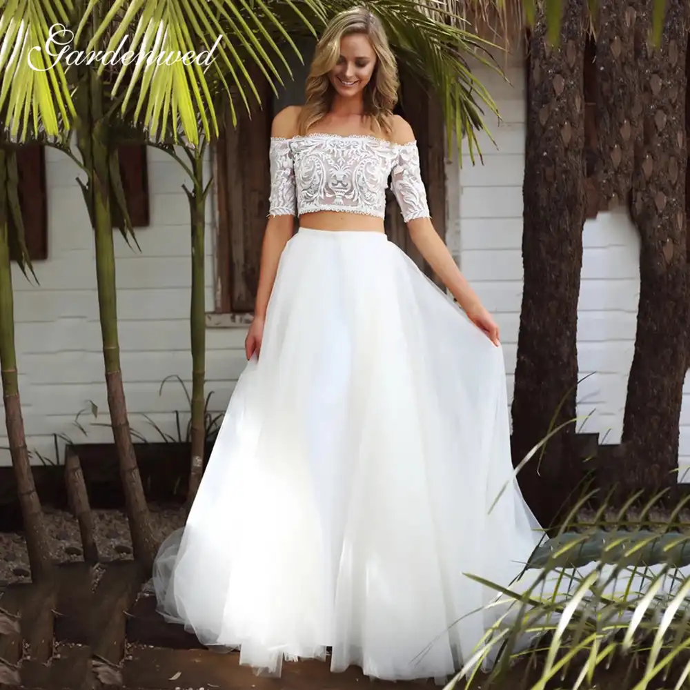 Vestido de novia falda y top Clearance