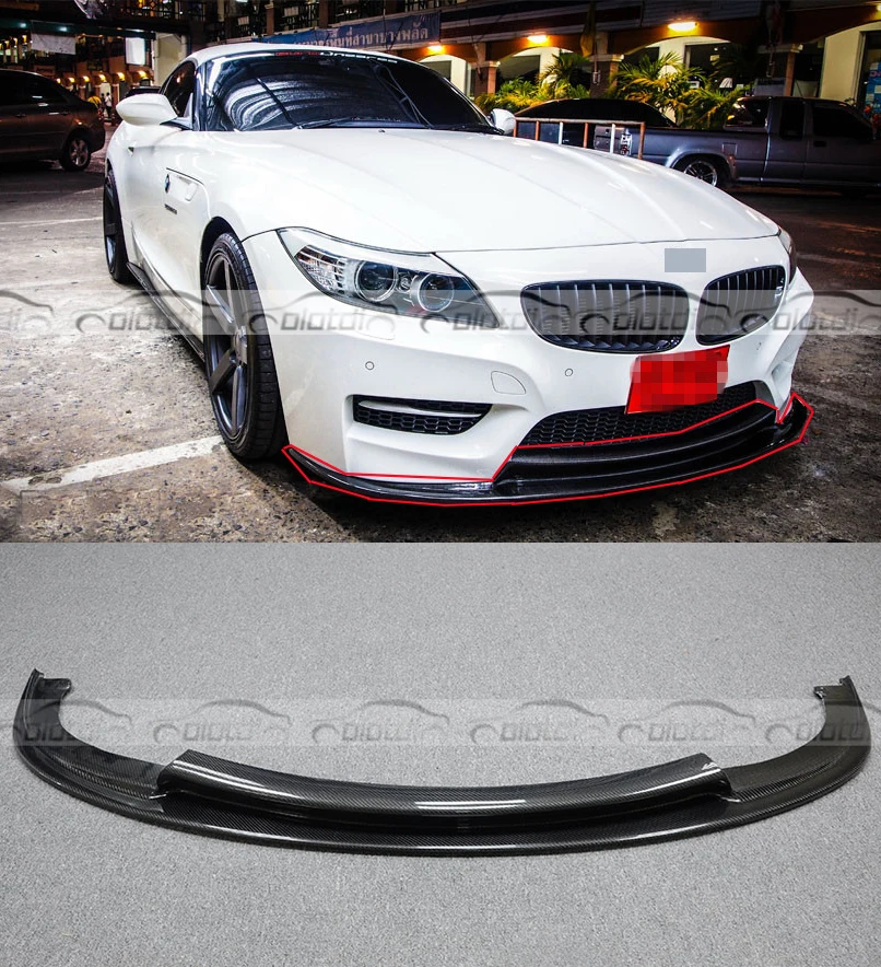 Автомобильный передний разделитель для губ из углеродного волокна фартук BMW E89 Z4