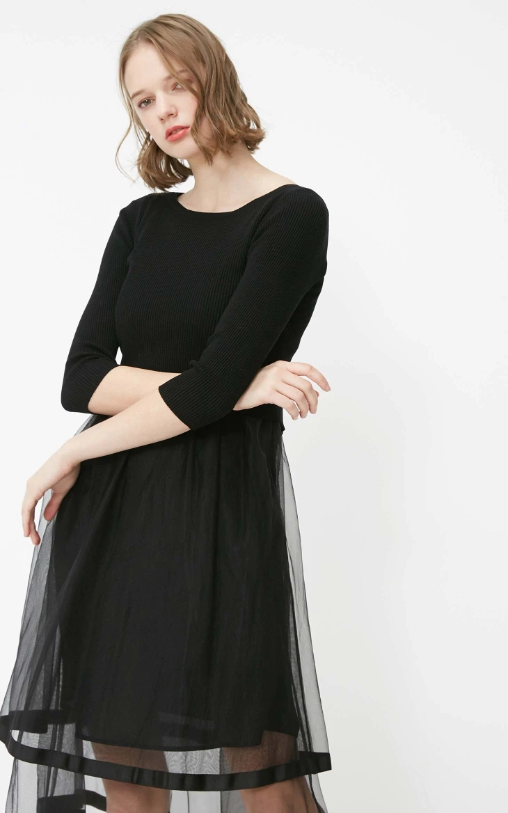 Vero Moda Women's Two-Piece Lace-Up Knit Dress | 31917C517